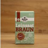 Leinsaat Braun geschrotet