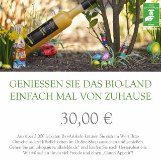 Gutschein mit Ostermotiv 30 €