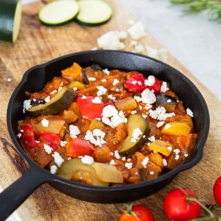 Griechische Gemüsepfanne mit Hirtenkäse 250 g