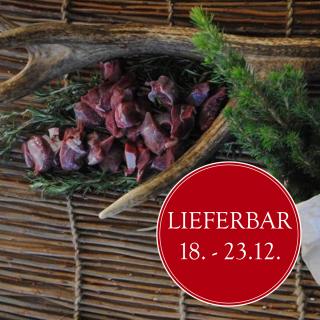 VB Hirschgulasch ca. 750 g nur 19.12.-23.12
