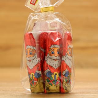 5 kleine Schoko Weihnachtsmänner
