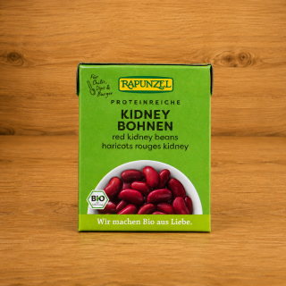Rote Kidney Bohnen im Tetra Pak