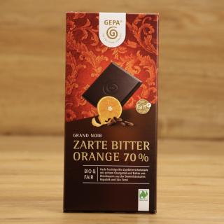 Schokolade Grand Noir Bio Orange 70%