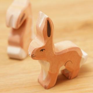 Holztier Hase, Ohren hoch