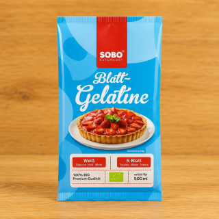 Blatt Gelatine weiß