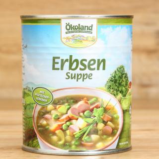 Erbsensuppe mit Würstchen groß