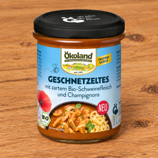 Geschnetzeltes Schweinefleisch & Champignons(