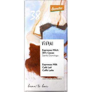 Espresso Milch Kakao Santa Domingo 38 %
