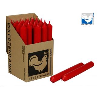 Stabkerze Weihnachtsrot 180x22 mm