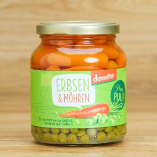 Erbsen und Möhren fein im Glas 350 g