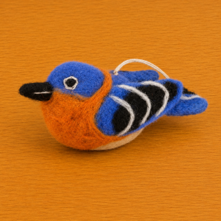 Filzvogel Hüttensänger - orange