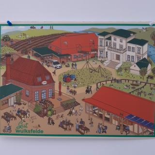 Wulksfelder Wimmelbild Poster