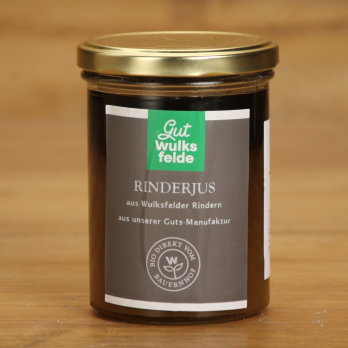 Rinderjus im Glas Wulksfelde