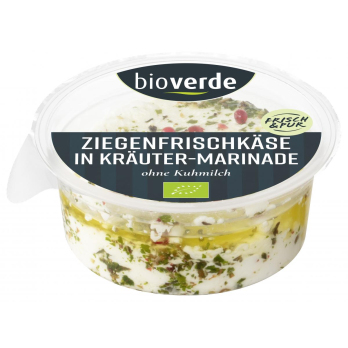 Ziegenfrischkäse  Kräuter-Marinade