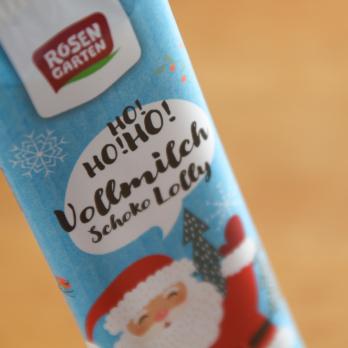 Lolly Weihnachtsmann aus Vollmilchschokolade