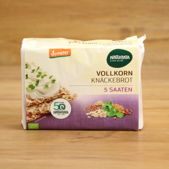 Vollkorn-Knäckebrot 5 Saaten