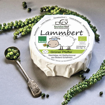 Lammbert Schaf Weichkäse grüner Pfeffer 50%