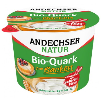 Quark zum Backen, 20% verwendbar wie Schichtkäse