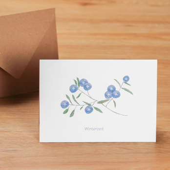 Weihnachtskarte Winterzeit