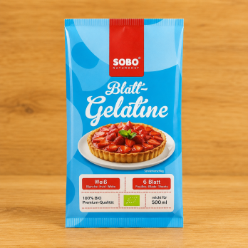 Blatt Gelatine weiß