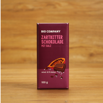 BC Feine Bitterschokolade mit Salz, 52% Kakao