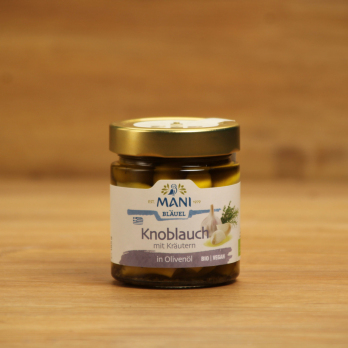 Knoblauch in Olivenöl